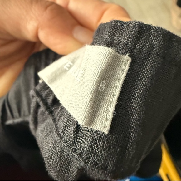 EVERLANE The Linen Picnic Jumpsuit Black Sleeveless Button-Up Size 8 - Picture 11 of 12